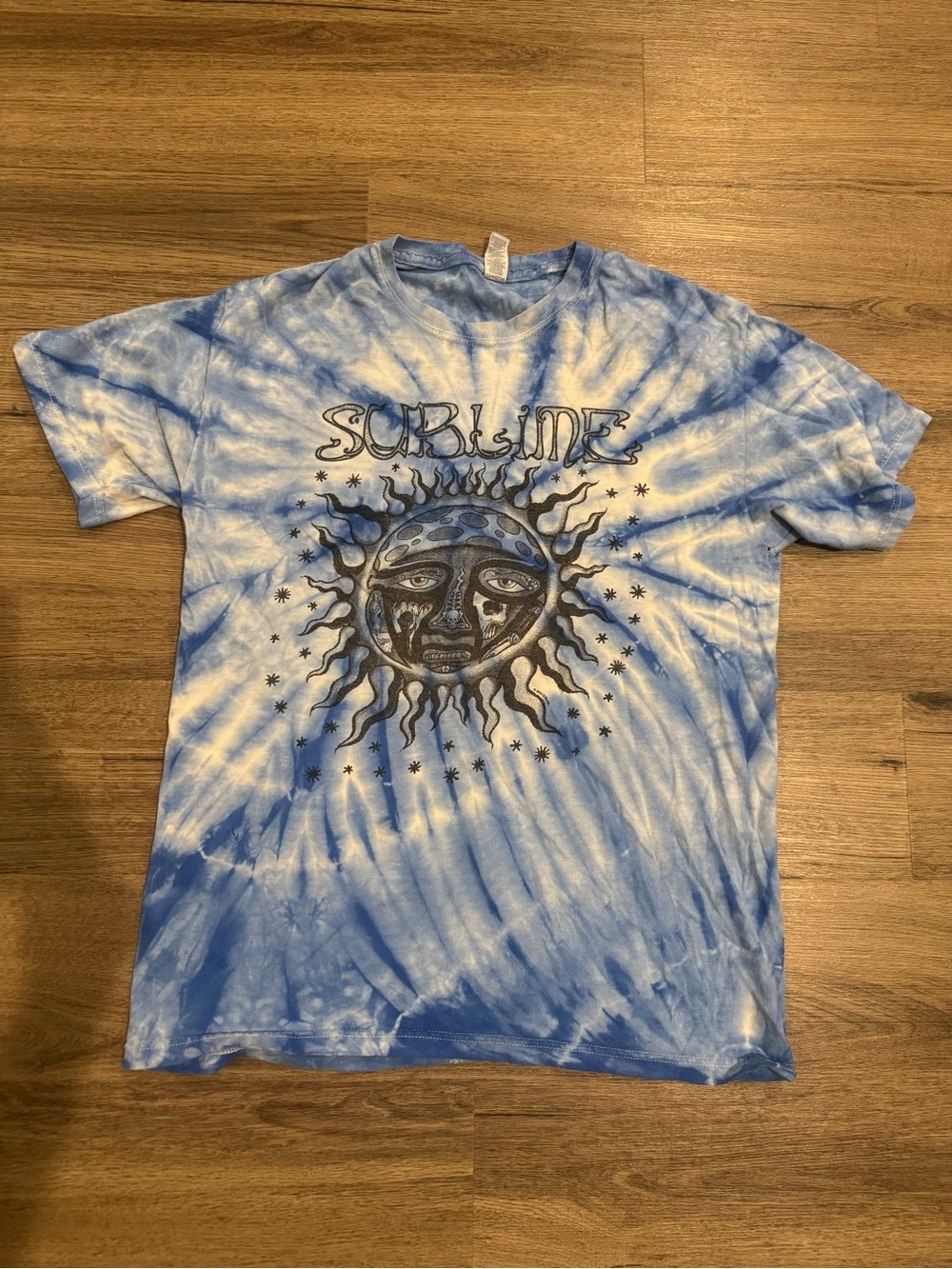 Sublime Blue & White Tie-Dye Short Sleeve Tee